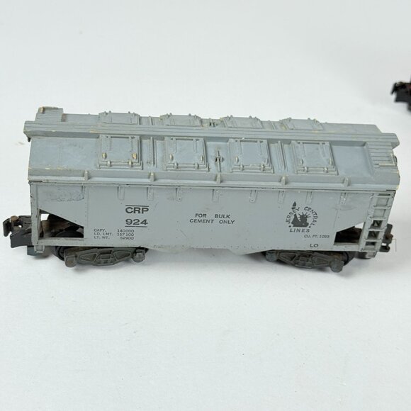 Lionel O Gauge Vintage Train Cars Set With Jersey Central Cement Hopper New Have - Picture 3 of 10